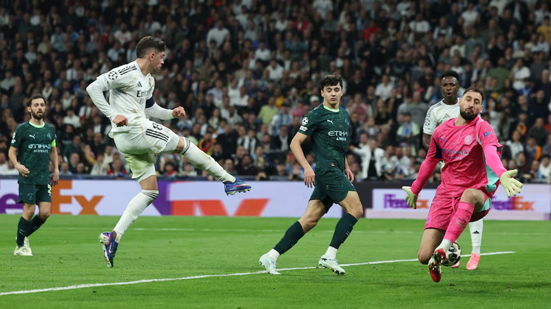 Valverde  quá hay ở trận Real Madrid vs Man City